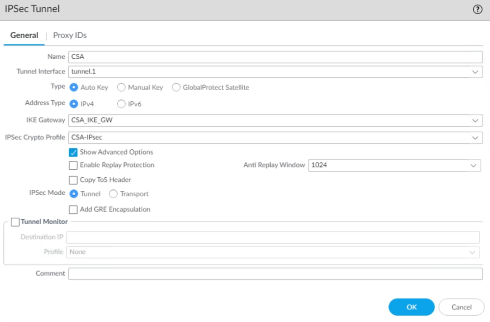 Palo Alto - IPSecトンネル – 設定