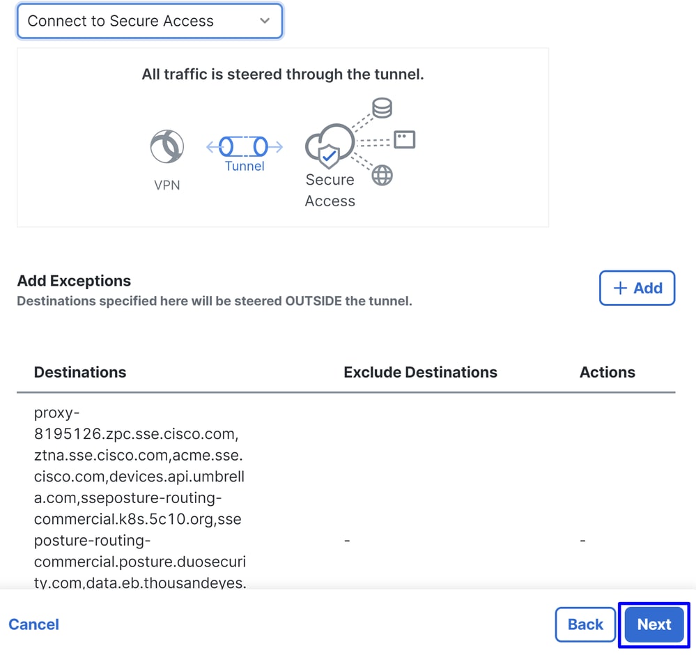 Acesso seguro - RA-VPN - Conectar-se ao acesso seguro