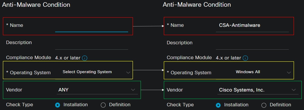 ISE - Postura - Condizioni antimalware 2