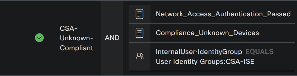 ISE - Conditions Studio - Conforme sconosciuto 2