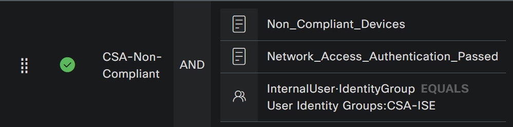 ISE - Conditions Studio - Non conforme 2