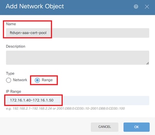 Detalhes do Pool de Endereços IPv4