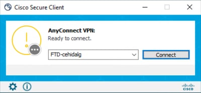 واجهة المستخدم الرسومية (GUI) بعد التخصيص - شعار الشبكة الخاصة الظاهرية (VPN)