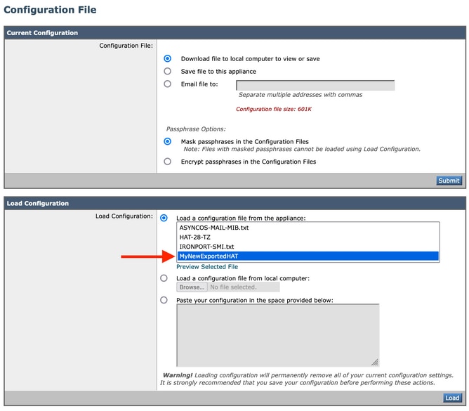 Configuration File