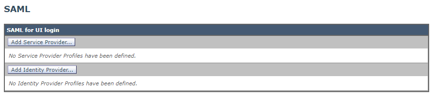 ESA SAML IdP Configuration