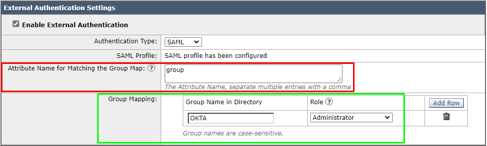 ESA External Authentication Configuration