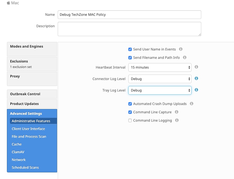 Secure Endpoint policy