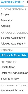 Bloqueio de IP e Lista de Permissões