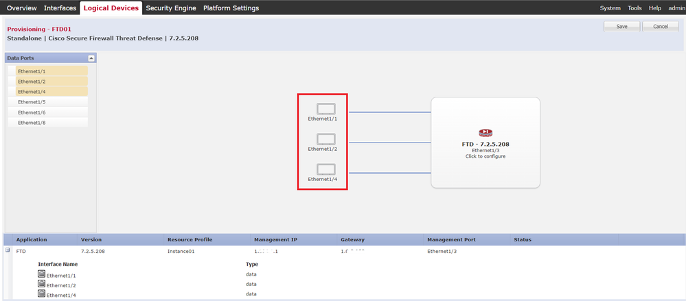 Establecer interfaces de datos