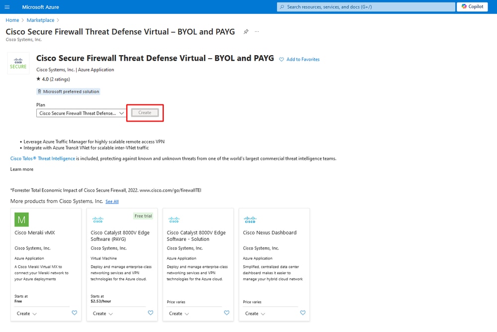 AzureポータルからのVMの作成