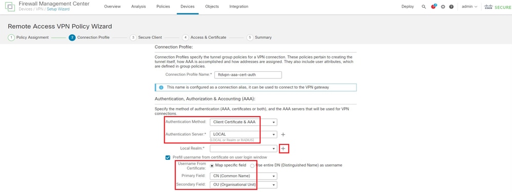 Details of Connection Profile