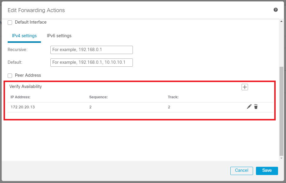 Verify Availability Configuration