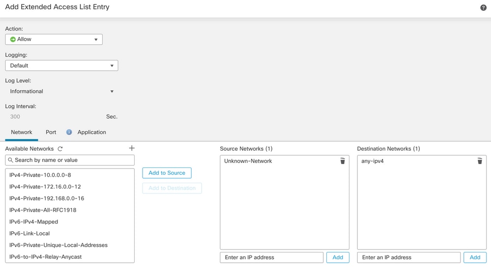 Add ACE for SIG Traffic