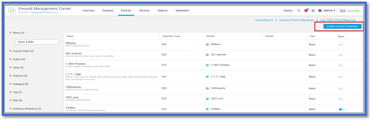 GUI de configuración