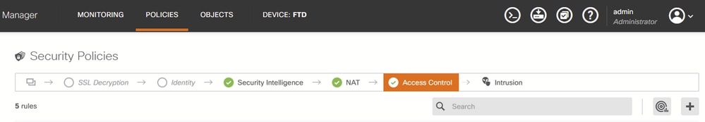 Ficha Control de acceso a FDM