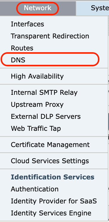 Image-GUI - Configurar los parámetros de DNS