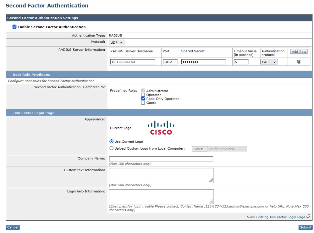 Immagine - Configurazione dell'autenticazione di secondo fattore