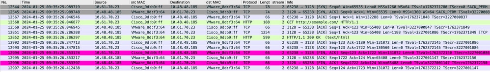 Image-Client a SWA, modo HTTP explícito