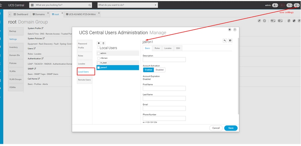 Local Users Configuration