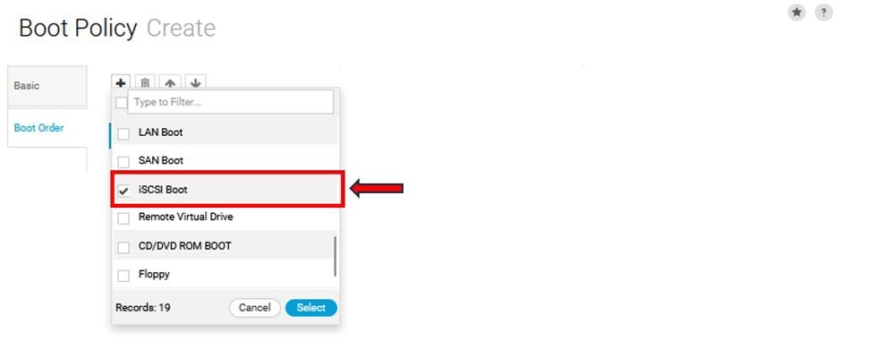 Adding iSCSI Boot Parameter