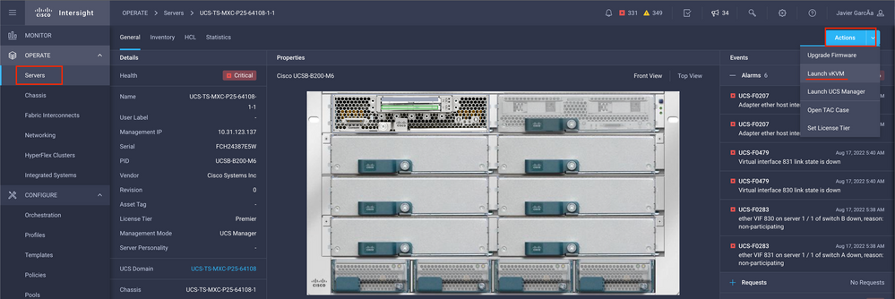 Interface de usuário de configuração UCS