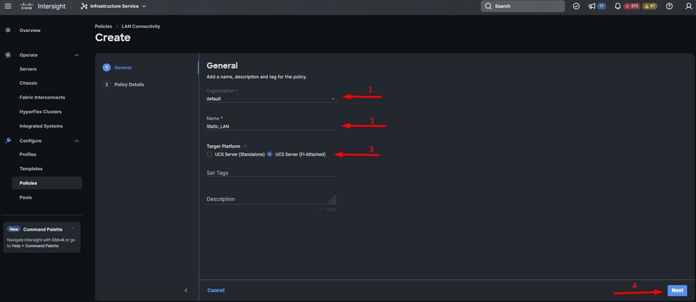 General information for LAN policy