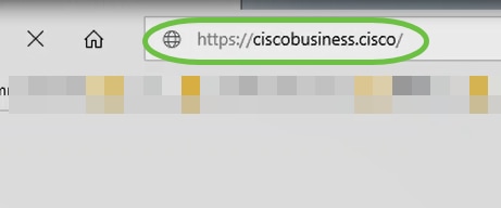 type https:://ciscobusiness.cisco and press enter