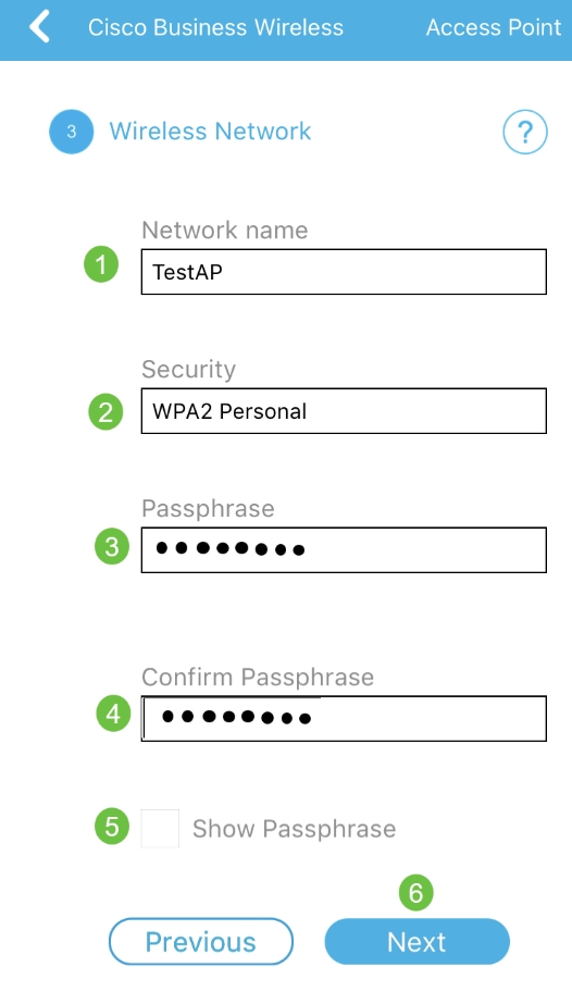 Configure wireless network and click next