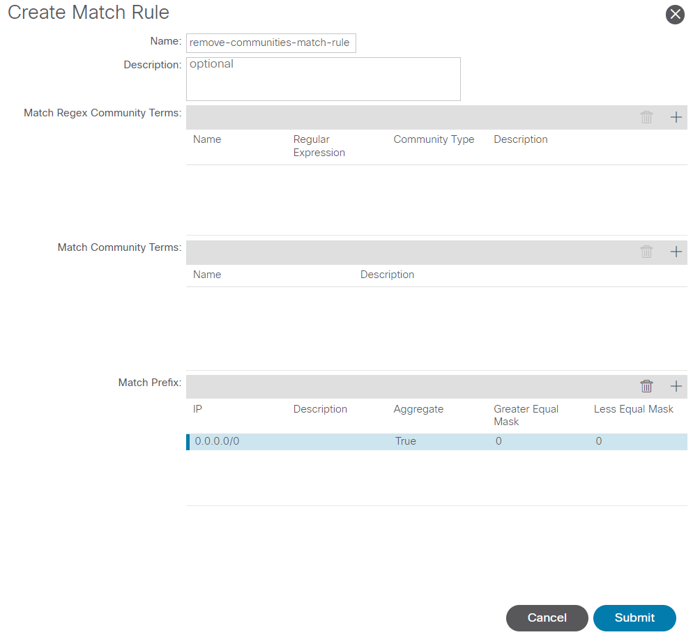 Match Prefix is now added to Match Rule