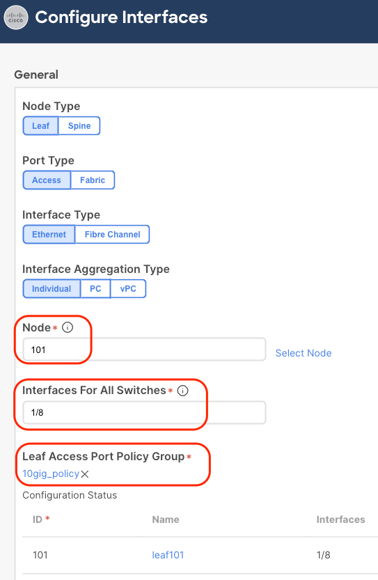 Configure Interfaces