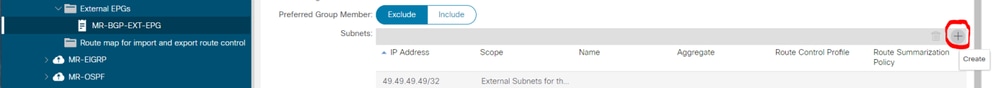 Create new subnet