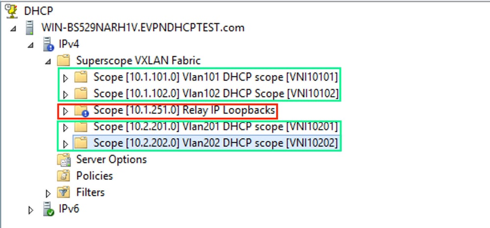 win2012, DHCP Relay Scope