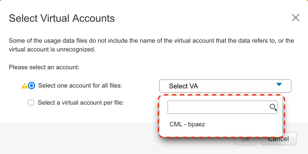 CSSM - Menu déroulant Compte virtuel