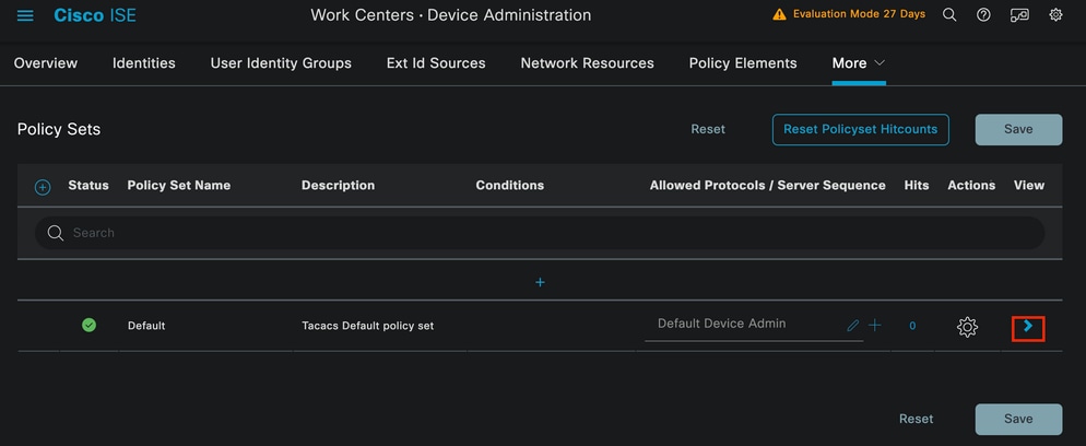 Page Device Admin Policy Sets