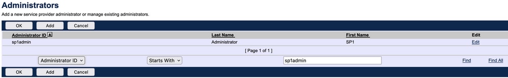 Verify the Newly Created Administrator