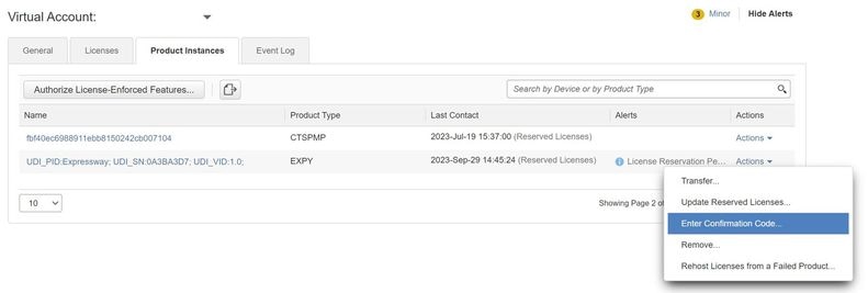 CSSM 제품 인스턴스 업데이트