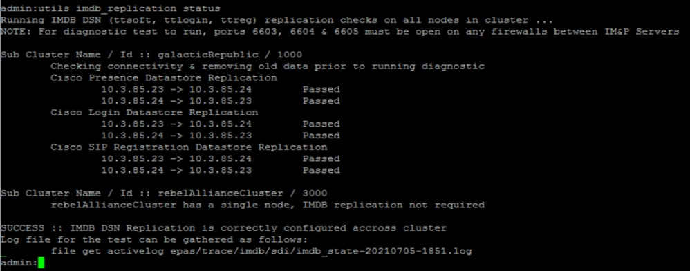 utils imdb_replicationのステータス出力