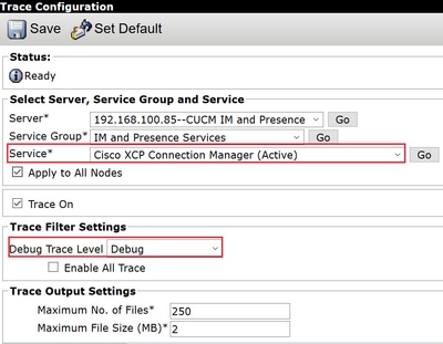 Cisco XCP Connection Manager