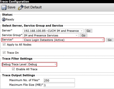 Cisco Login Datastore