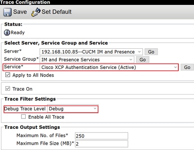 Cisco XCP Authentication サービス