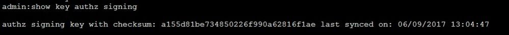 show key authz signing