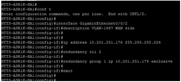 تكوين WAN Virtual IP (VIP) على CUBE-1.