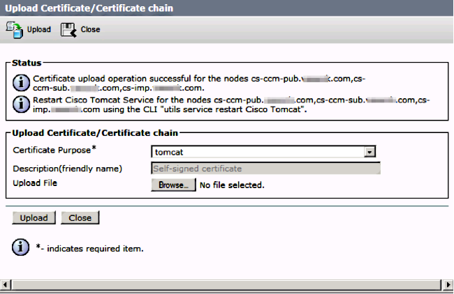 Carregar certificado assinado do CUCM