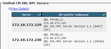 Troubleshoot CUCM db Replication - Database Layer Remote Procedural Call (DBL RPC) Hello is Successful