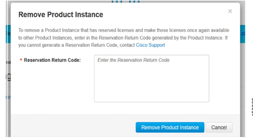 Remove Product Instance Screen