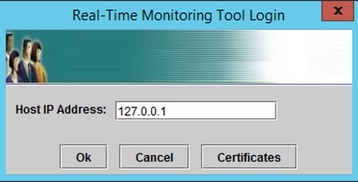 Login na ferramenta de monitoramento em tempo real