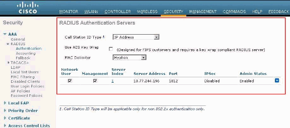 Check Network User Box and Enable Admin Status