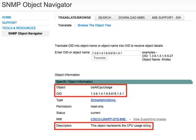 Navegador de objeto SNMP