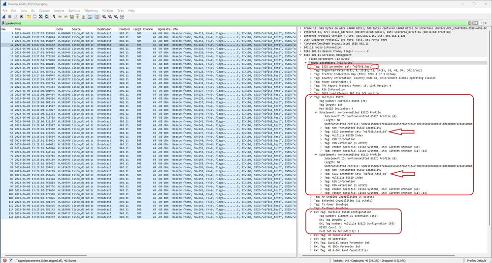 MBSSID OTA capture vários