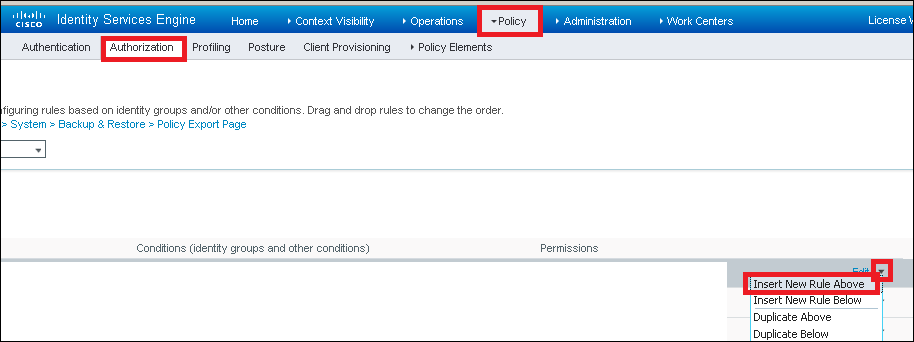 GUI de configuração